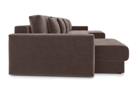 Диван п-образный тик-так Монарх М2О2 коричневый