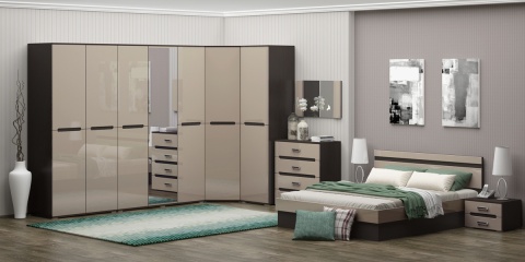 Шкаф Угловой Каролина-9 МДФ (0,87*2,22*0,87)/Разные Цвета 