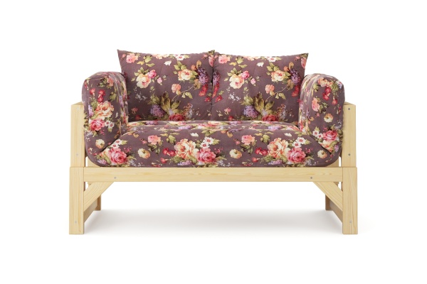 Диван кушетка Амбер бордовый 