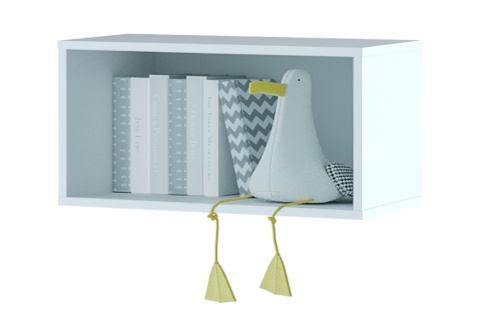 Полка навесная Тойс белый