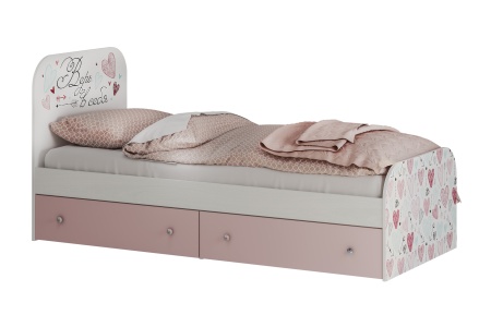 Кровать Малибу light белая