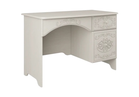 Туалетный стол Каролина вудлайн кремовый / сандал белый